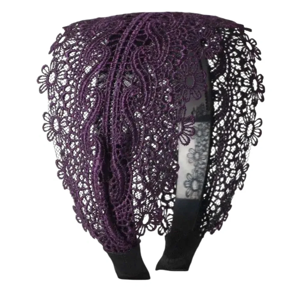 Purple Lace Headband